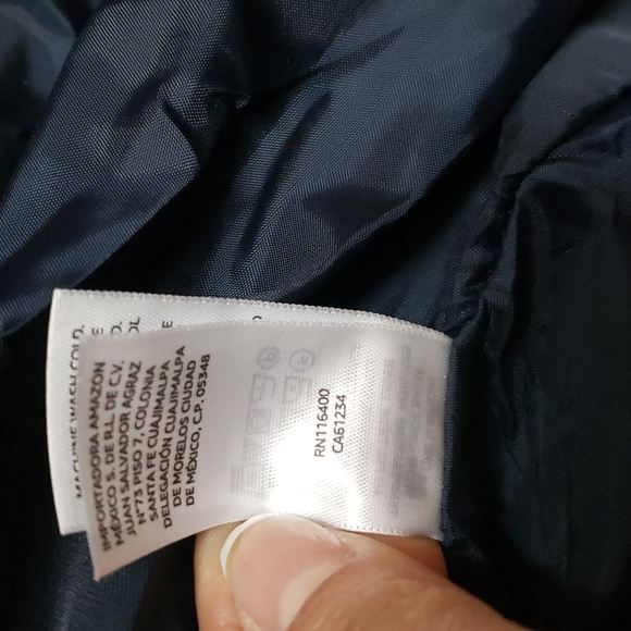 Lark & Ro, Gringham Short Trench Coat, Size M, Navy Color. - Picture 11 of 11